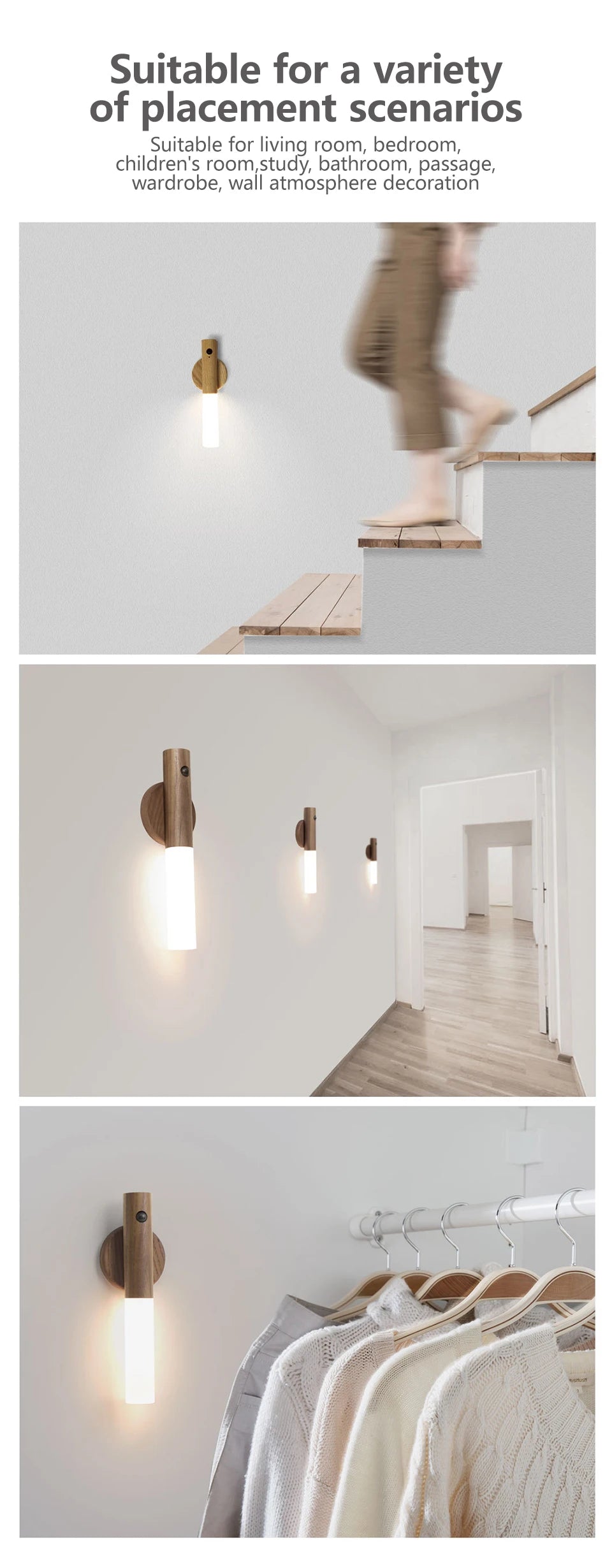 LED Wood Night Light