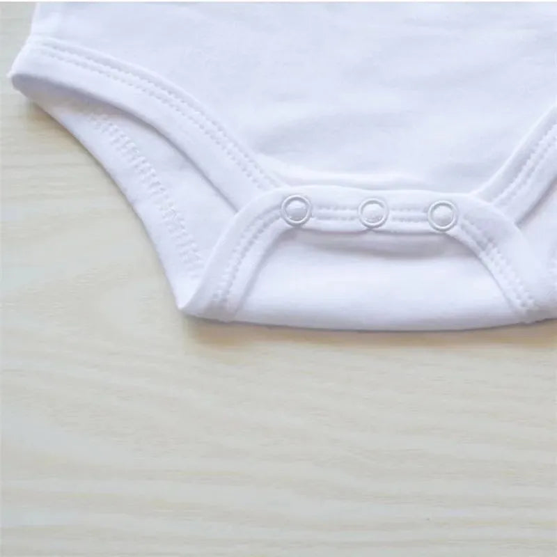 Bodysuit for Newborn Baby Romper Boys Girls Clothes Summer 100% Cotton Pure White Short Sleeve Toddler Infant Jumpsuit 3PCS/5PCS