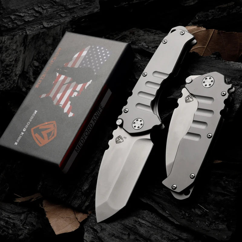 MKT-D2 Steel Heavy duty folding. Emergency rescue tool, Camping, hunting, Outdoor, Tactical knife